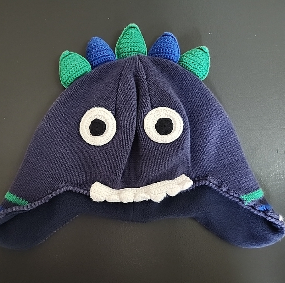 Hanna Handersson Navy Blue Spiked Monster hat Size M
